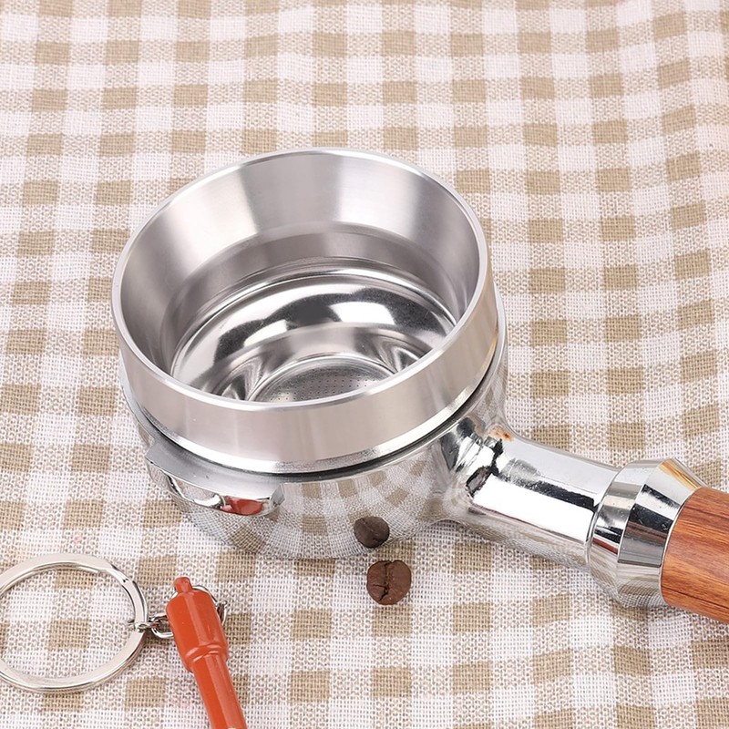 Haosie 58mm Dosing Funnel, Aluminum Alloy Magnetic Coffee Dosing Ring,