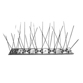 EVOGES 316 Stainless Steel Bird Spikes for Pigeons & Seagulls – 3/6 Pack (Each 250mm x 28mm, 30 Spikes per Strip) Anti-Climb Deterrent for Fences, Windows, Roofs & Ledges (3-Pack (75cm))