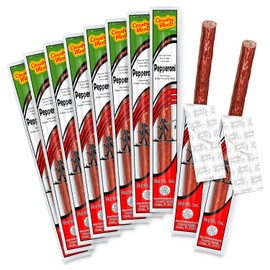 Country Meats, Meat Sticks, 0 Trans Fat, USDA Certified, Good Source of Protein, Carb Conscious Snack (10 Meat Sticks, Pepperoni)