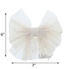 Large Chiffon Hair Bow With Rhinestones For Girls - Set
