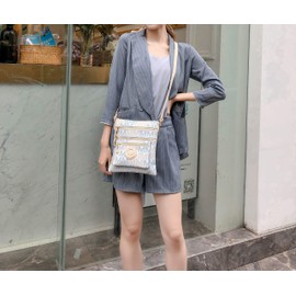 MKF Collection Female Crossbody Bag, Signature Vegan Leather Adjustable Strap Handbag Messenger bag Purse for women by Mia K