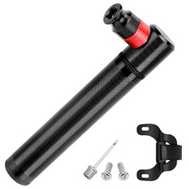 Sanrike Portable Air Pump, Portable Pump, Bicycle, Air Pump, Presta/American Valve Compatible, Aluminum Alloy, Small, Lightweight, Compact, 130 psi Portable, Multi-Purpose, Emergency Use, Convenient