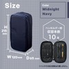Lihit Lab XCOA Spread Double Pencil Case, Midnight Navy A3801-11