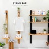 AIWA METAL STAND BAR Slim Single Bracket, White, AP-3034W