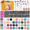 Glitter Tattoo Kit, Bledras 31 Colors Temporary Tattoos Gllitter for