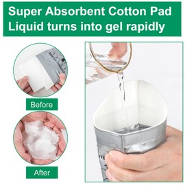 Mingzhe 12 Pack Disposable Urine Bags Portable 700ML Travel Pee Bags for Outdoor Travel Emergency Camping Urinal Bag for Men Women