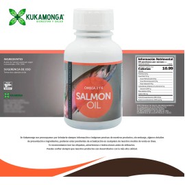 Omega 3 y 6 de Salmn  60 Cpsulas  Salmon Oil Omega 3  6  Suplemento Natural Premium  Apoya la salud del corazn, cerebro, articulaciones, piel y visin 
