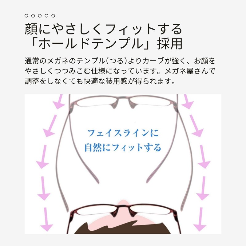 [MIDI ミディ] 老眼鏡 0.5 0.5度 メンズ ブラック ブルーライトカット ブルーライト ケース付き