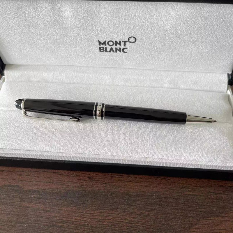 Montblanc Platinum Finish Meisterstuck Classique Luxury Ballpoint Pen 164 -