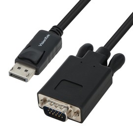 VisionTek DisplayPort to VGA (M/M) Active Cable - 6 feet, Supports 1080p @60hz (901216)