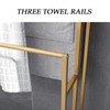 NEICELLE 3 Tier Standing Towel Rack - Extra Wide Large
