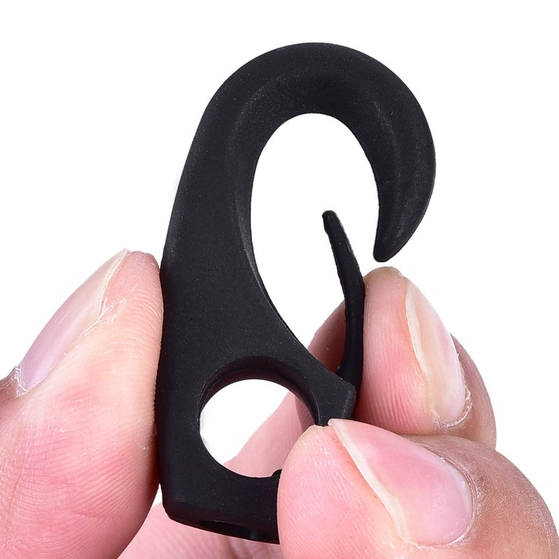 WGFOIP Shock Cord Hooks, Multi Purpose Nylon Clip Lashing Hooks
