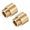 sourcing map Brass Extension Pipe Fitting 20mm G1/2 Female to