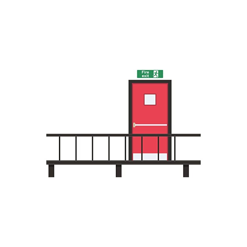 315mm x 105mm x 3mm premium composite aluminium Fire exit
