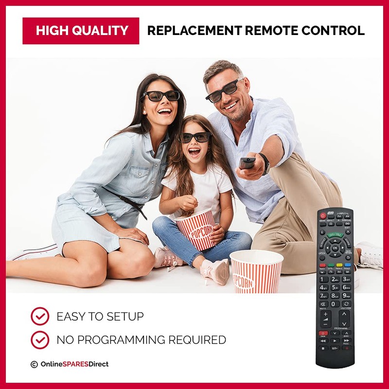 Remote Control For VIERA TV PANASONIC N2QAYB000487 / N2QAYB000328