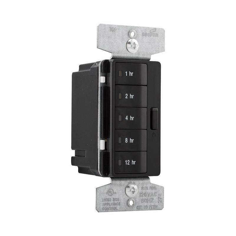 Eaton PT18H-BK 1800W 15 Amp 5-Button Hour Timer with Off