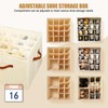 Trsury Shoe Storage Organizer for Closet Fits 16 Pairs, Large