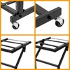 12U DJ Mixer Stand, Adjustable 2-Tier Universal Rack with Wheels