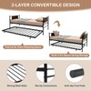 GOFLAME Twin Daybed and Trundle Set, Metal Daybed with Trundle