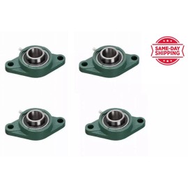 BGR 4 PCS UCFL 202-10 Pillow Block Flange Bearing 58" Bore 2 Bolt Solid Based