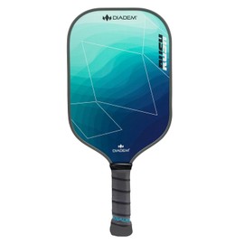 Diadem Rush Pickleball Paddle | USAPA Approved | Lightweight Fiberglass 16mm Paddle with Fiberglass Surface for Spin & Control | Marine Teal