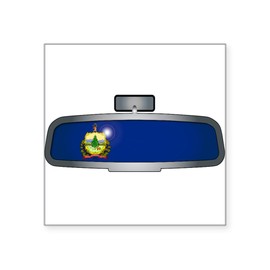 CafePress Driving Through Vermont Sticker Square Bumper Sticker Car Decal