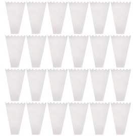 Flower Packaging Bag Wedding Confetti Cones Transparent Cone Bags Gift Bag 100 Pieces Small Cone Bag Packaging Material for Packaging for Valentine's Day Mother's Day Father's Day