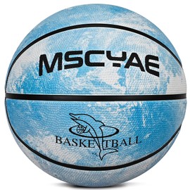 Basketball Size 5, Basketball for Children, Mini Basketball Size 3, Indooor Outdoor Basketball Blue White 3