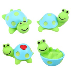 TIESOME 4PCS Mini Cute Turtle Car Dashboard Accessories, Funny Resin Tortoise Figurines Decorations Car Rearview Mirror Ornaments Kawaii Auto Interior Accessories for Green Home Office Decor Gifts