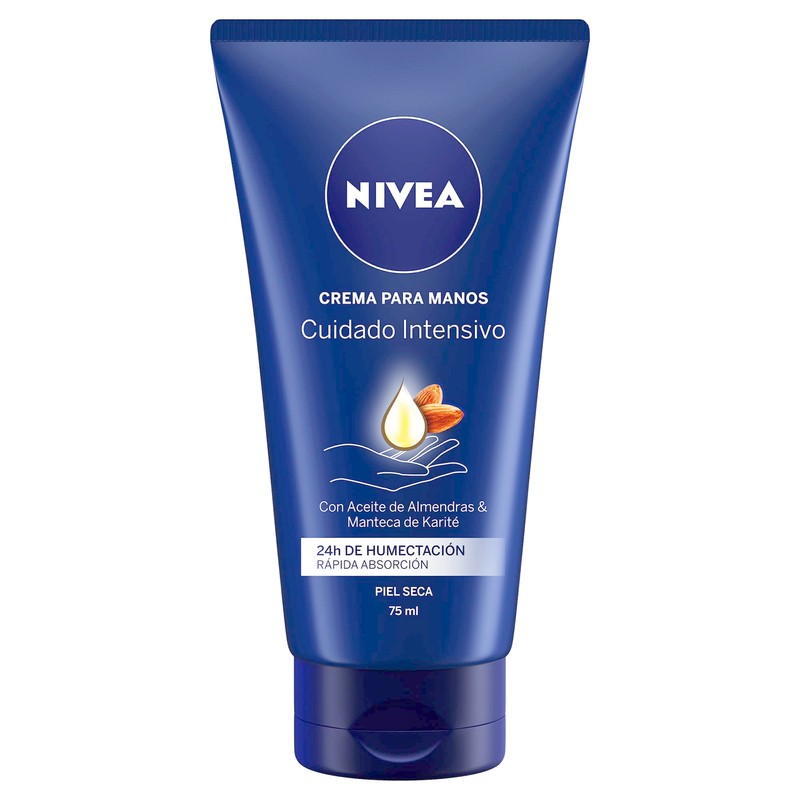 NIVEA Crema Para Manos Piel Seca con Aceite de Almendras,