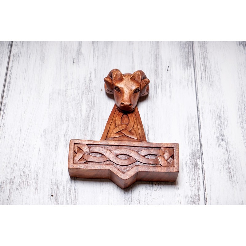Windalf Mjölnar Handmade Wall Decoration 25 cm Viking Thor's Hammer
