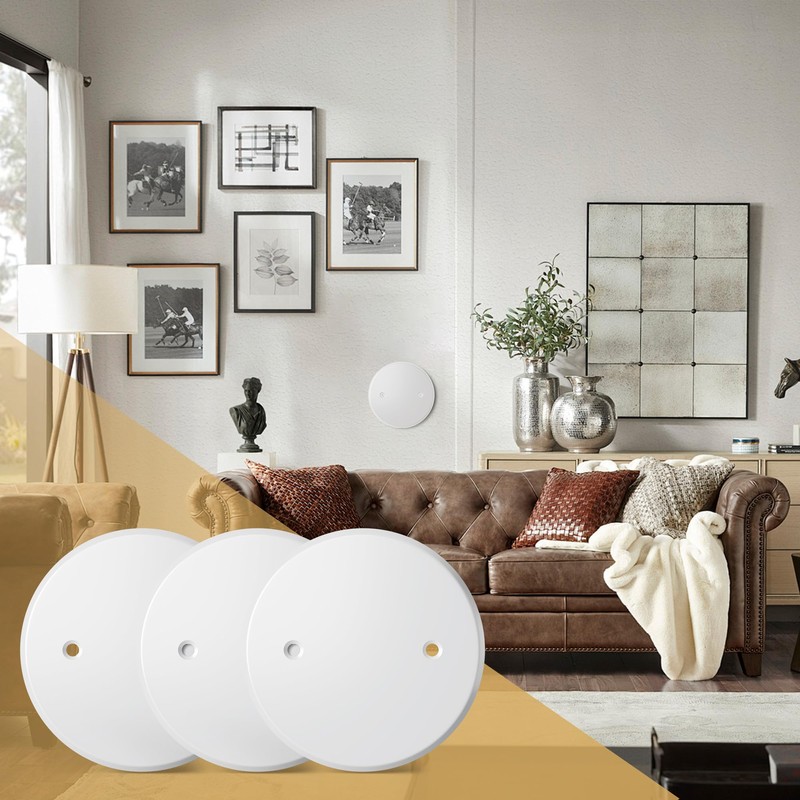 Gadgetzan Ceiling Cover Plate,5 Inch Round Electrical Box Cover Plate