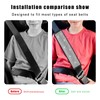 Sylvil 4PCS Bling Car Seat Belt Shoulder Pads, Soft PU