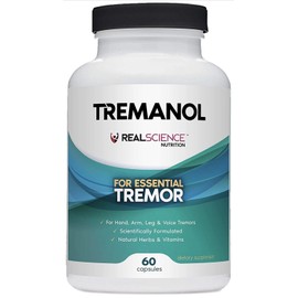 Tremanol 60 TREMANOL Natural Aid ESSENTIAL TREMOR RELIEF Hand Arm Leg Voice Tremors 01/23