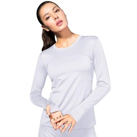 Women's Sun Protection Compression Shirts UPF 50+ Long Sleeve Workout T-Shirts Rash Guard Athletic Tops