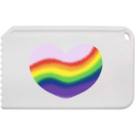 Azeeda 'Rainbow Heart' Plastic Ice Scraper (IC00031315)
