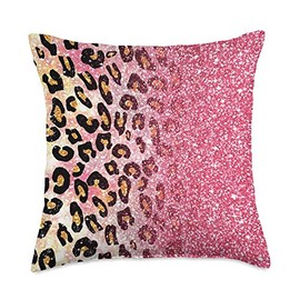 Animal Print Chic Pink Cheetah Print-Animal Skin-Trending Pattern Throw Pillow, 18x18, Multicolor