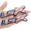 dgea Chrome Red LSX Fender Emblem Decal Badge Nameplate Letter