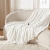 Bedsure Heated Blanket Electric Throw - Thick Striped Flannel Electric