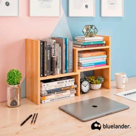 Organizador De Escritorio De Mdf Oficina Hogar De 2 Piezas Bluelander Caqui                                                                           