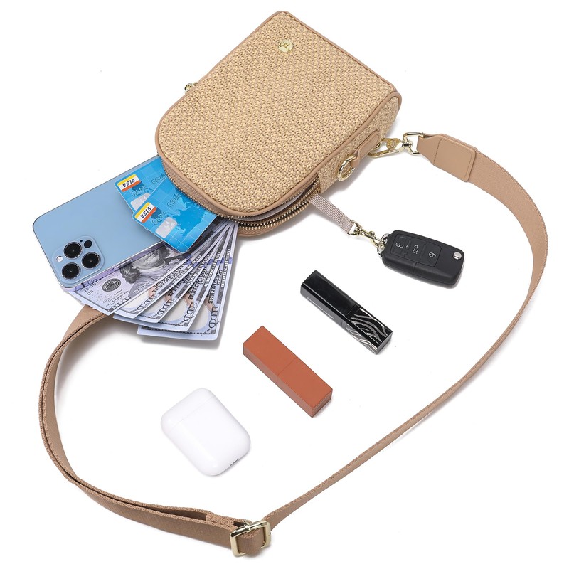 INICAT NICAT Summer Straw Bag Small Sling Beach Bag Crossbody