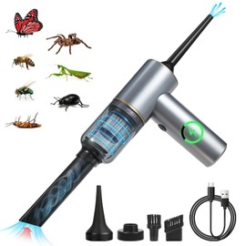 Paddsun Handheld Vacuum Cleaner Bug Catcher for Insect Rechargeable Cordless Handheld Vacuum Cleaners with Strong Suction and Air Blower for Home, Car, and Travel