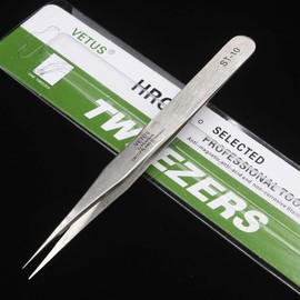Vetus Tweezer Professional Tweezers Tool ST-10 Non-magnetic Stainless Steel Pointed Tip