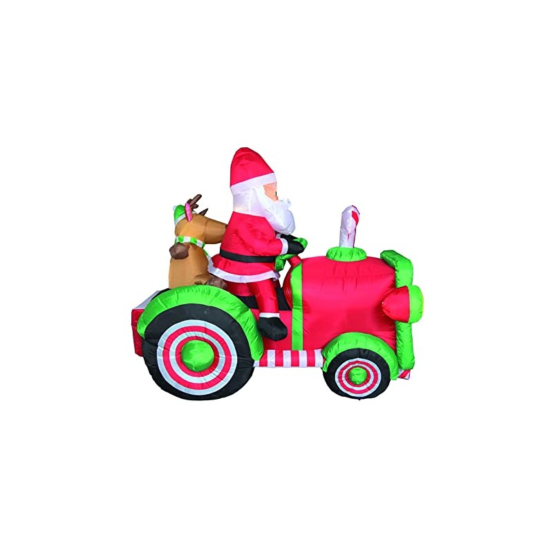 Ace Trding-Four Seasons Air Blown Santa with Tractor Inflatable