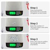 Large Digital Kitchen Scale Black 30kg/66lb Commercial Food Scale Stainless