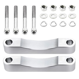 MoKitDora Front Fender Spacers Mount Kit for 23" & 26" Wrap Wheel 0.64" Thick Compatible with 2014-2022 Harley Touring Road King Road Glide Street Glide Electra Glide FLH FLT, Chrome