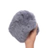 HEIZZI Women's Real Fur Headband & Black Infinity Scarf -