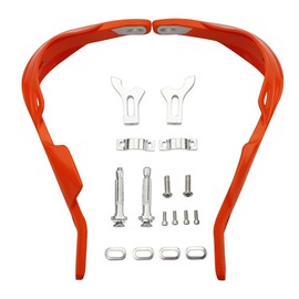 GOOFIT 7/8" Aluminium Alloy Handlebar Hand Brush Guards Protector Handguards Assy For Motocross Motorcycle Off-road Pit Dirt Bike ATV Orange