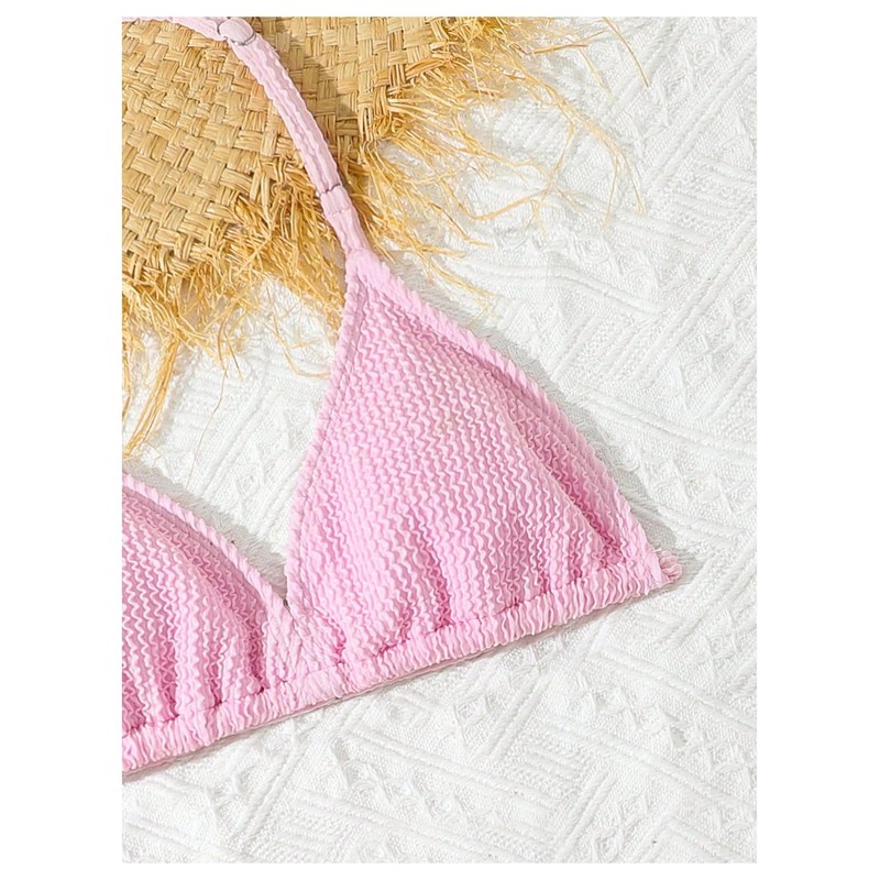 SHENHE - Traje de baño de 3 piezas para niña