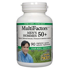 Natural Factors MultiFactors Men's 50+ Multivitamin - 90 V-Caps